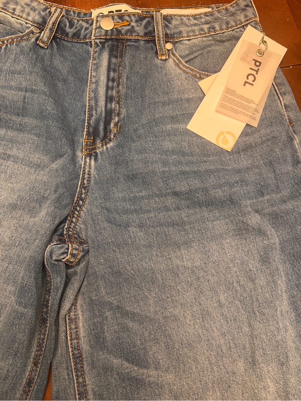 PTCL Light Wash High-Rise Wide-Leg Jeans - Picture 6 of 12
